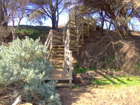 Steps to the Sandy Beach at O'connor road Corinella