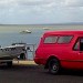 Launching A Tinny At Corinella !
